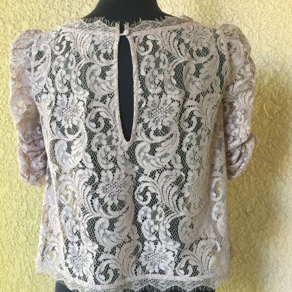 Joie Fanny Lace Scallop‎ Women's Blouse Small - Picture 5 of 8